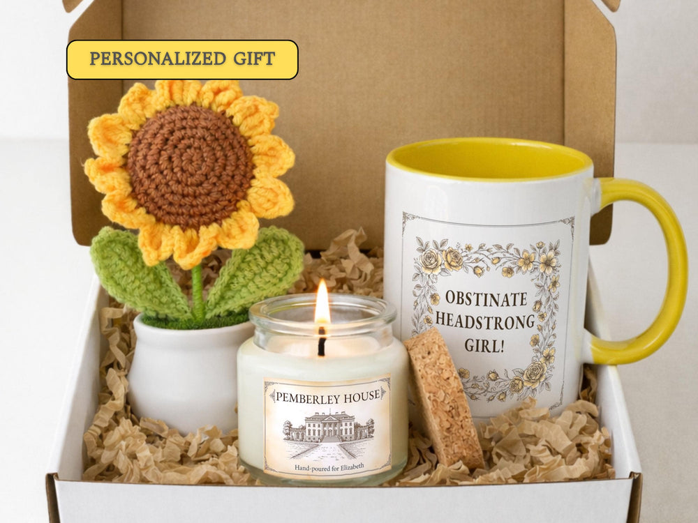 Personalized Jane Austen Gift Set, Sunshine in a Box