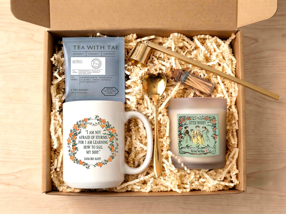 Little Women Tea Gift Set, Book Lover Box for Mom