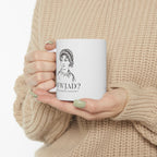 Funny Jane Austen Mug, 11 oz & 15 oz White Ceramic Cup, Jane Austen Gifts, Romance Reader Gift, Pride Prejudice Bookish Cup, Library Mug