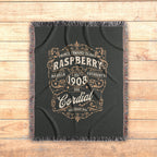 Anne of Green Gables Woven Throw Blanket, L.M. Montgomery Book Lover Reading Blanket, Raspberry Cordial Kindred Spirits Best Friend Gift