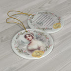 Jane Austen Gifts Book Ceramic Ornament, Pride and Prejudice Ornament, Book Club Ornament, Jane Austen Quote Bookish Present