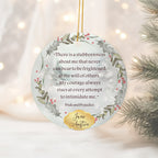 Jane Austen Gifts Book Ceramic Ornament, Pride and Prejudice Ornament, Book Club Ornament, Jane Austen Quote Bookish Present