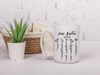 Jane Austen Pride and Prejudice Mug With Wildflowers 11 oz. & 15 oz., Emma Sense Sensibility Bookish Mug, Library Mug, Romance Reader Gift
