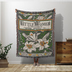Little Women Book Blanket, Vintage Book Covers Reading Blanket, Louisa May Alcott Book Lover Blanket, March Sisters Bookish Gifts