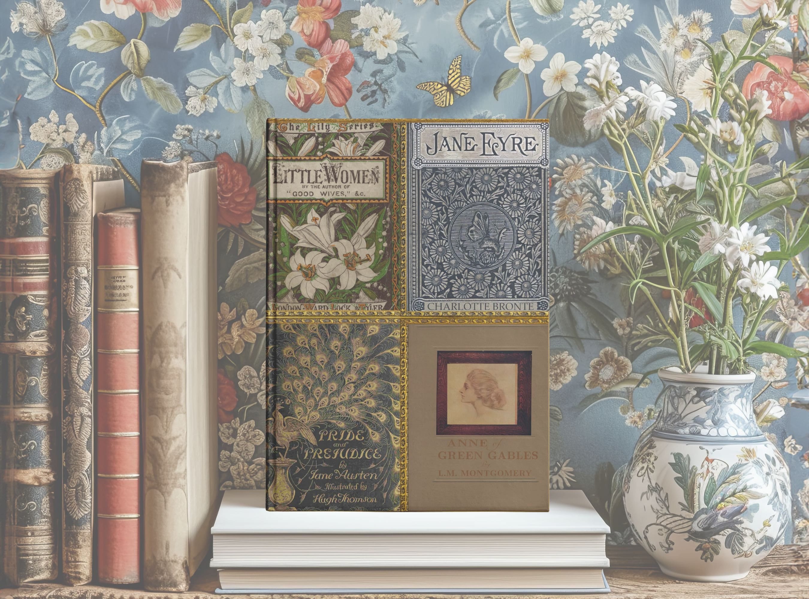 Pride and Prejudice Hardcover Notebook Size A5  5.75"x8", Vintage Book Covers Journal, Book Lover Gift, Vintage Style Diary