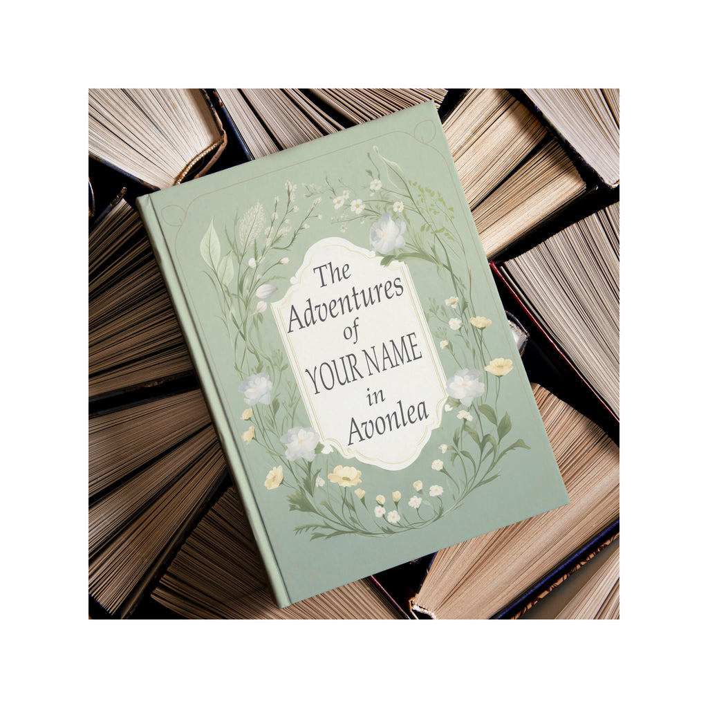 Anne of Green Gables Personalized Hardcover Journal Size A5  5.75"x8", Custom Avonlea Notebook Gift, Book Lover Gift, Vintage Style Diary