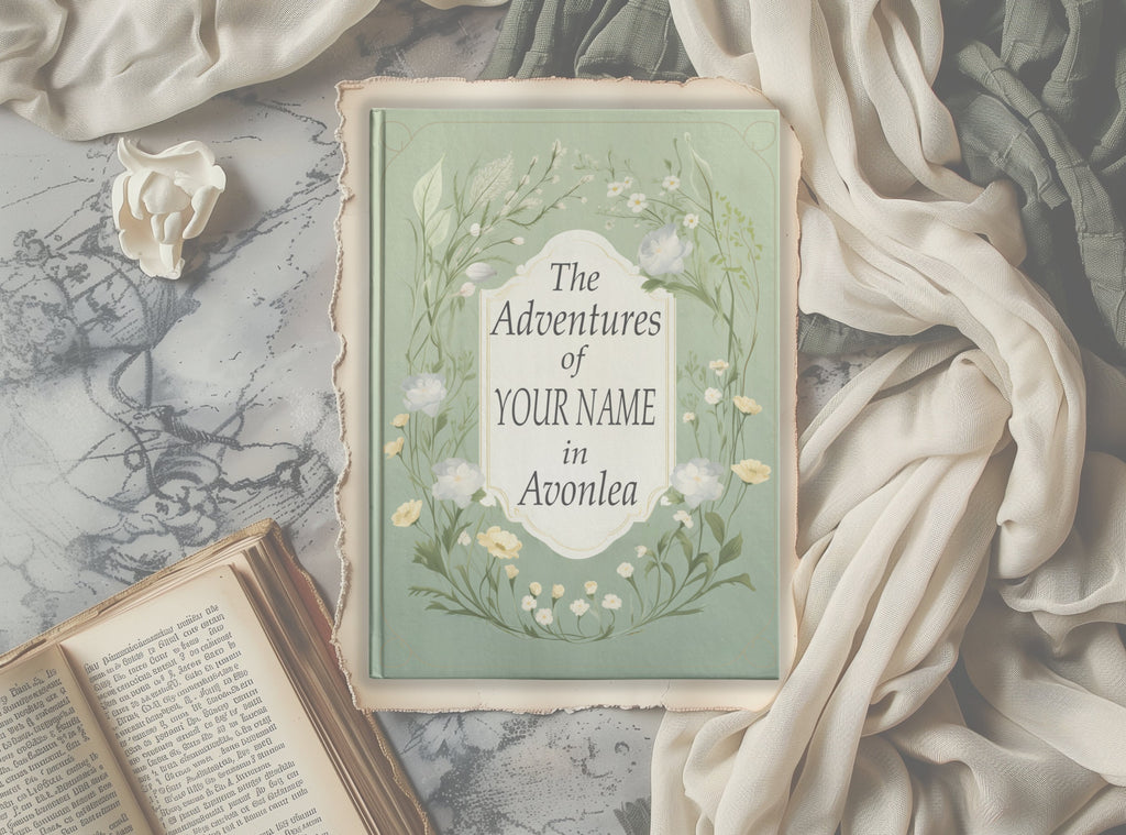 Anne of Green Gables Personalized Hardcover Journal Size A5  5.75"x8", Custom Avonlea Notebook Gift, Book Lover Gift, Vintage Style Diary