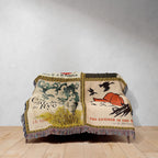 Reading Blanket for Bibliophile Bookworms Book Lover, English Teacher Professor Librarian Gift, Catcher in the Rye JD Salinger Literary Gift