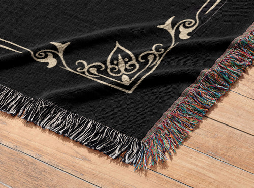 Edgar Allan Poe Raven Tapestry, Woven Blanket Gift for Bibliophile Book Lover, Gothic Dark Academia Wall Hanging, Crow Blanket Throw