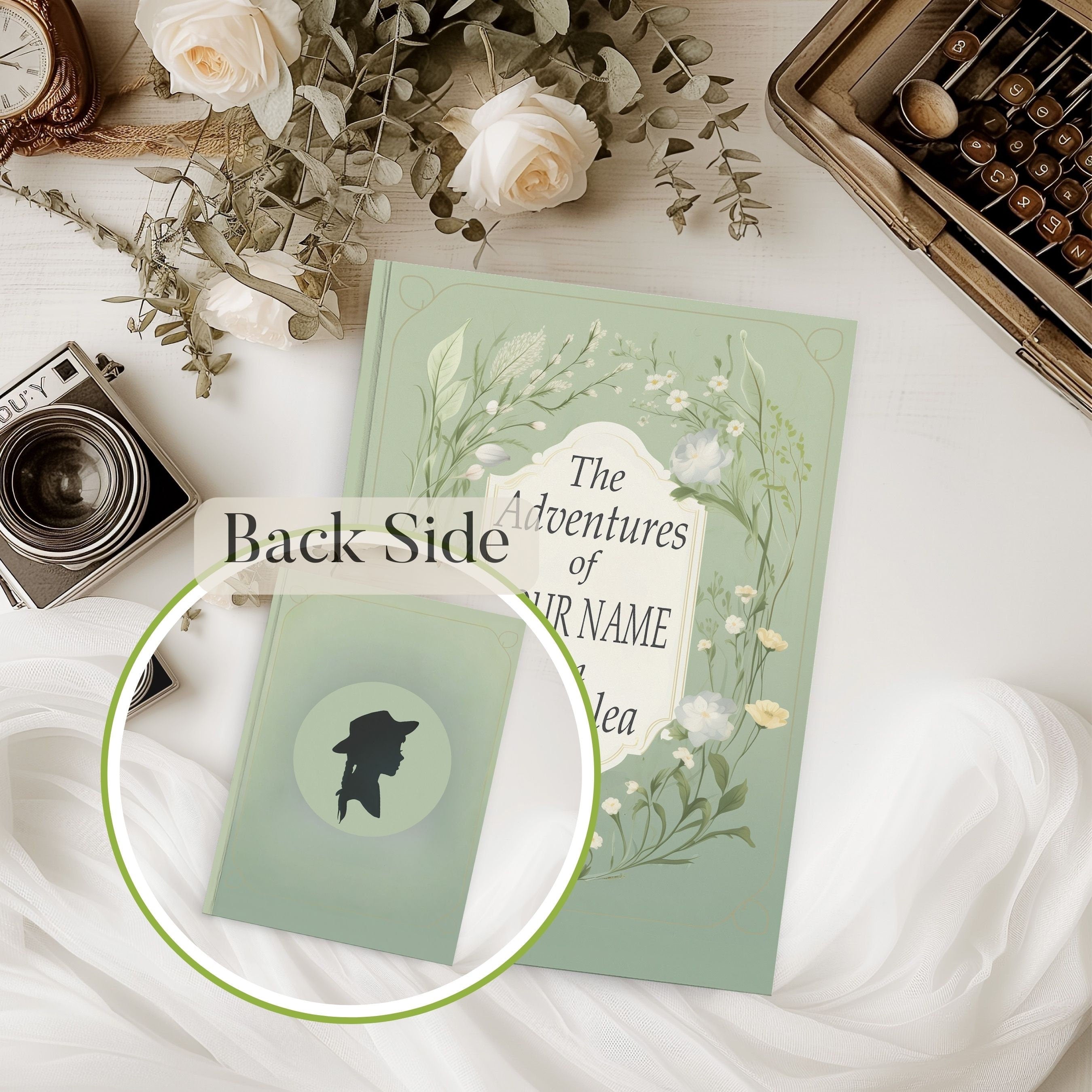 Anne of Green Gables Personalized Hardcover Journal Size A5  5.75"x8", Custom Avonlea Notebook Gift, Book Lover Gift, Vintage Style Diary