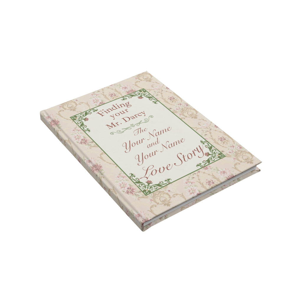 Personalized Pride and Prejudice Hardcover Notebook, Custom Mr. Darcy Love Story Journal, Gift for Newly Engaged Couple, Vintage Style Diary