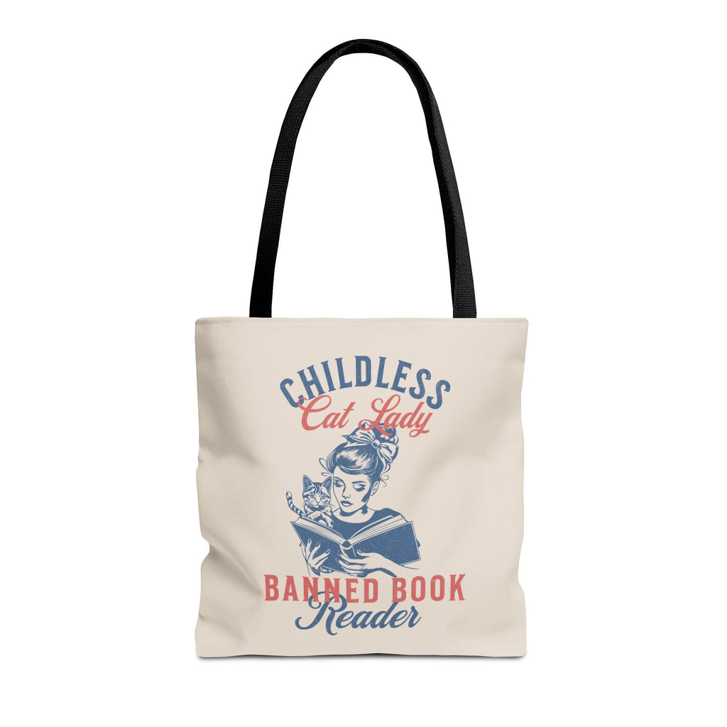 Childless Cat Lady & Read Banned Books Tote for Election 2024, Feminist Womens Rights Bag, Vote for First Madam President Tote Bag,