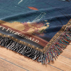 Vintage Book Covers Blanket, Woven Throw Blanket Featuring Pride & Prejudice Great Gatsby Anne of Green Gables Wuthering Heights