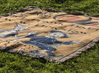 Wonderful Wizard of Oz Vintage Book Cover Woven Blanket, Classic Wizard of Oz Tapestry With Scarecrow & Tinman, Retro Oz Movie Fans Blanket