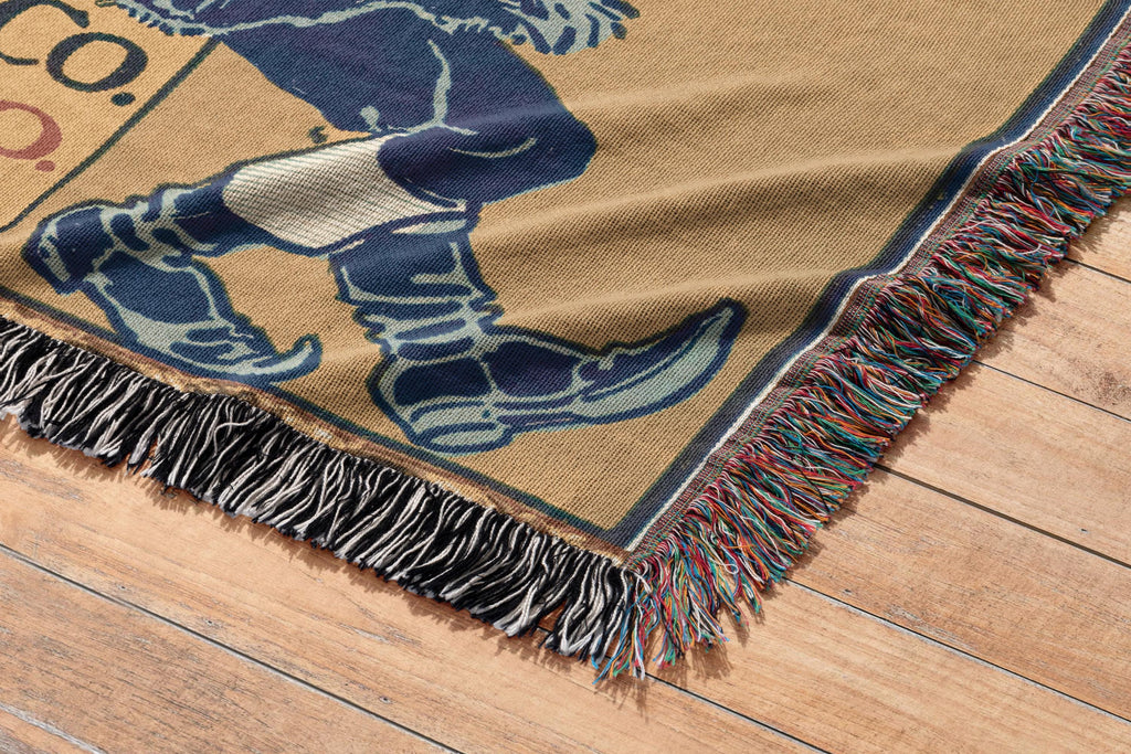 Wonderful Wizard of Oz Vintage Book Cover Woven Blanket, Classic Wizard of Oz Tapestry With Scarecrow & Tinman, Retro Oz Movie Fans Blanket