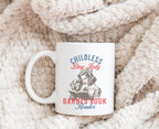 Childless Dog Lady Banned Book Reader 11 oz 15 oz Mug Election 2024, Stop Project 2025, Feminist Womens Rights Read Banned Books Coffee Cup