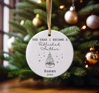 Personalized Published Author Ornament 2025 Ceramic, Custom Keepsake for New Authors with Name & Year, Gift for New Author
