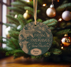 Personalized Jane Austen Pride & Prejudice Ornament 2025 Ceramic, Custom Jane Austen Gift Quote Ornament, Elizabeth Bennet Christmas Gift