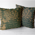 Pride and Prejudice Pillowcase Book Cover, Jane Austen Pillow Case Faux Suede Sham, Jane Austen Book Lover Gift