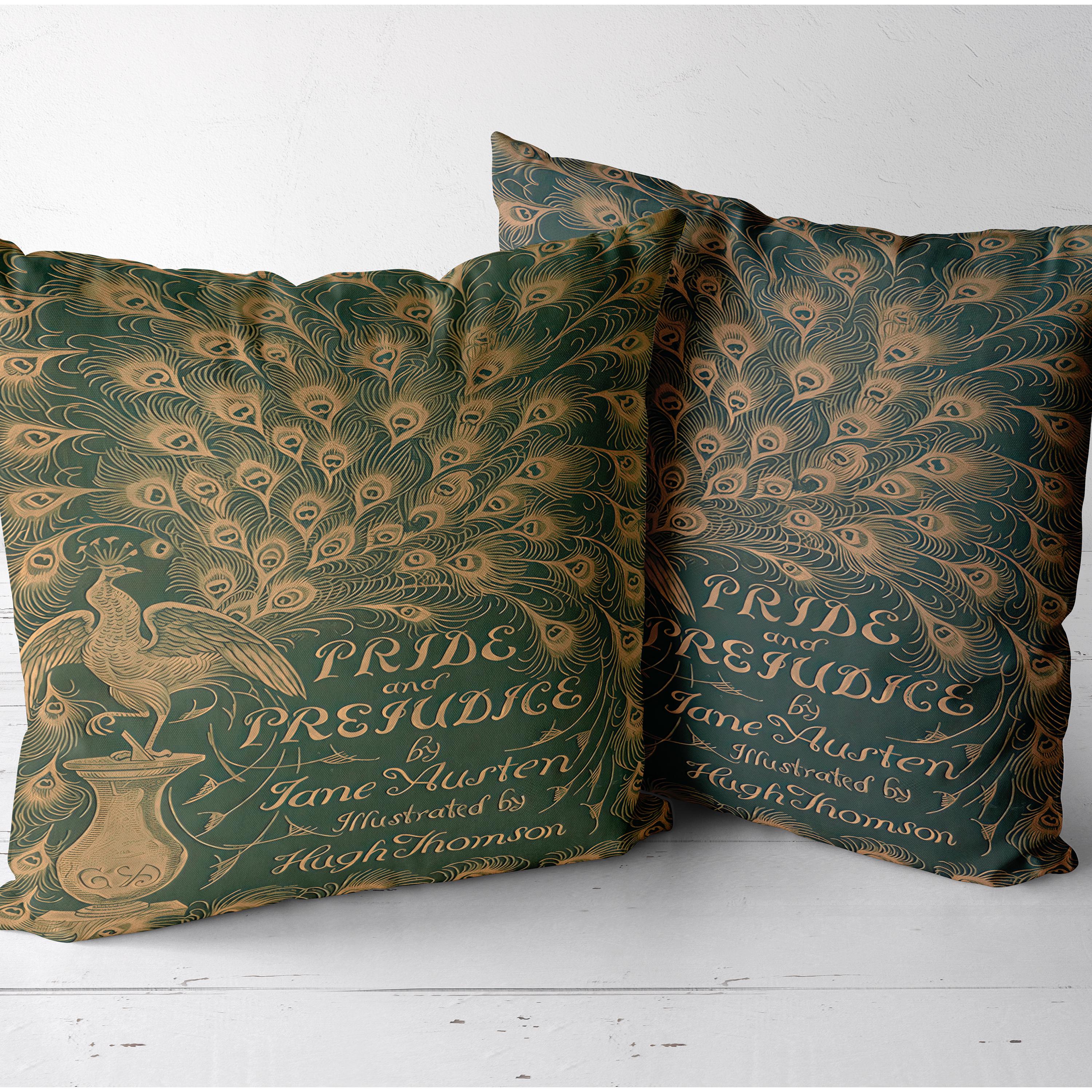 Pride and Prejudice Pillowcase Book Cover, Jane Austen Pillow Case Faux Suede Sham, Jane Austen Book Lover Gift