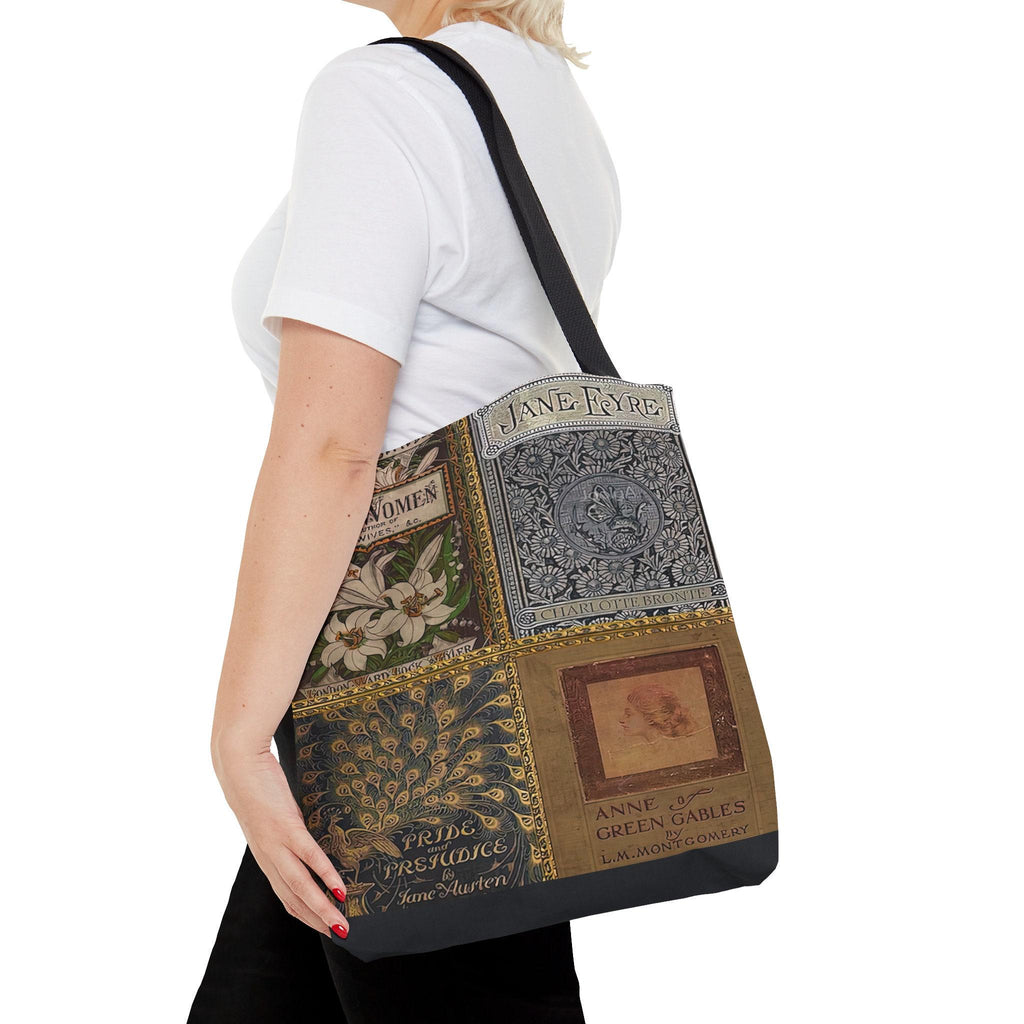 Pride and Prejudice Tote Bag, Anne of Green Gables Bag, Jane Austen Gifts, Little Women Bag, Vintage Book Covers, Jane Eyre Literary Tote