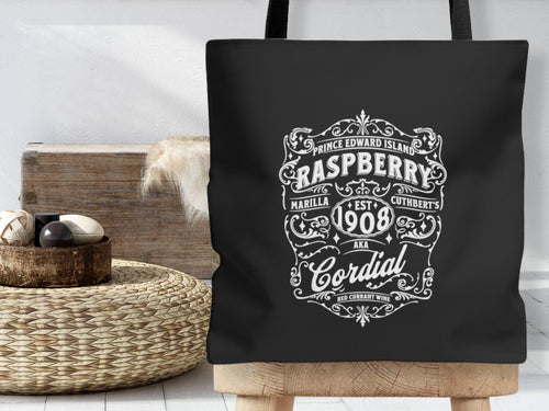 Anne of Green Gables Raspberry Cordial Reader Tote Bag, Teacher Tote Bag Gift, Dark Academia Book Bag, Anne of Green Gables Gifts, Booktok