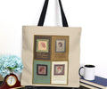 Anne of Green Gables L.M. Montgomery Book Merch Tote Bag With Vintage Book Covers, Anne of Avonlea Sturdy Library Bag, Literary Tote Bag