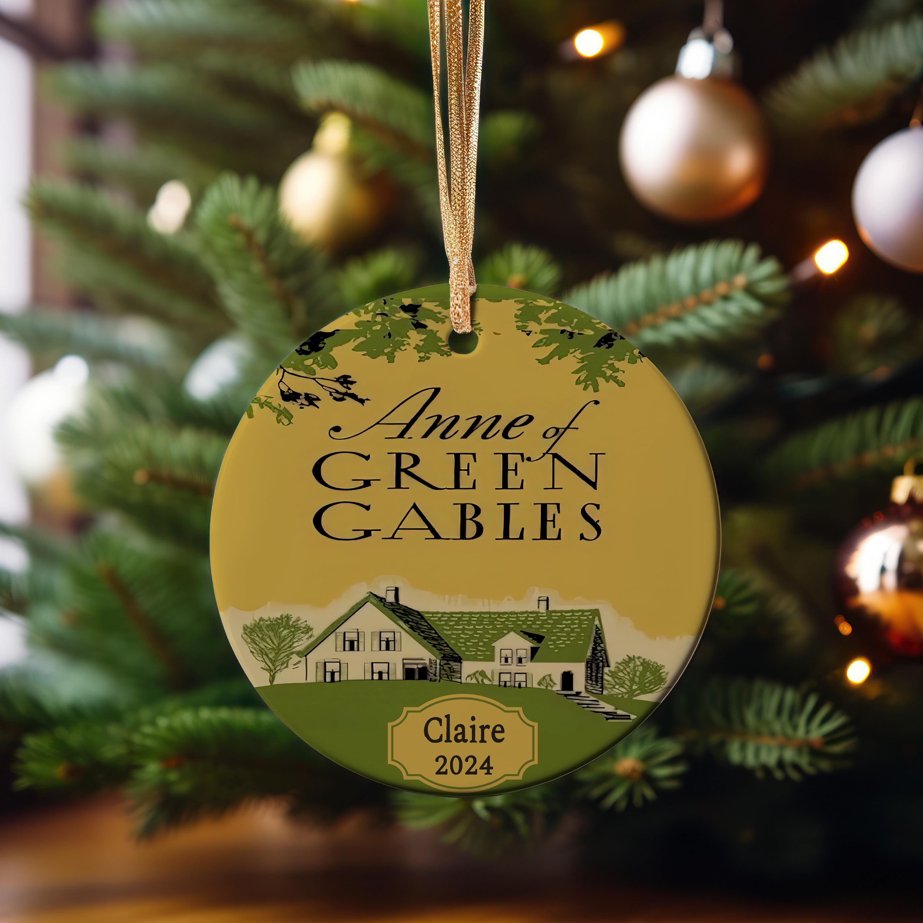 Personalized Anne of Green Gables Ornament Ceramic, L.M. Montgomery Best Friend Quote Ornament, Anne Shirley Gift for Book Club Friendship