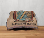 Wonderful Wizard of Oz Vintage Book Cover Woven Blanket, Ozma of Oz Tapestry With Dorothy and Ozma, Retro Oz Movie Fans Blanket