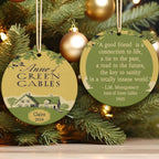 Personalized Anne of Green Gables Ornament Ceramic, L.M. Montgomery Best Friend Quote Ornament, Anne Shirley Gift for Book Club Friendship