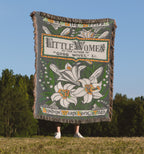 Little Women Book Blanket, Vintage Book Covers Reading Blanket, Louisa May Alcott Book Lover Blanket, March Sisters Bookish Gifts