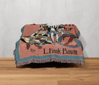 Wonderful Wizard of Oz Patchwork Girl Book Cover Woven Blanket, Classic Wizard of Oz Tapestry, Retro Oz Movie Fans Throw Blanket Gift