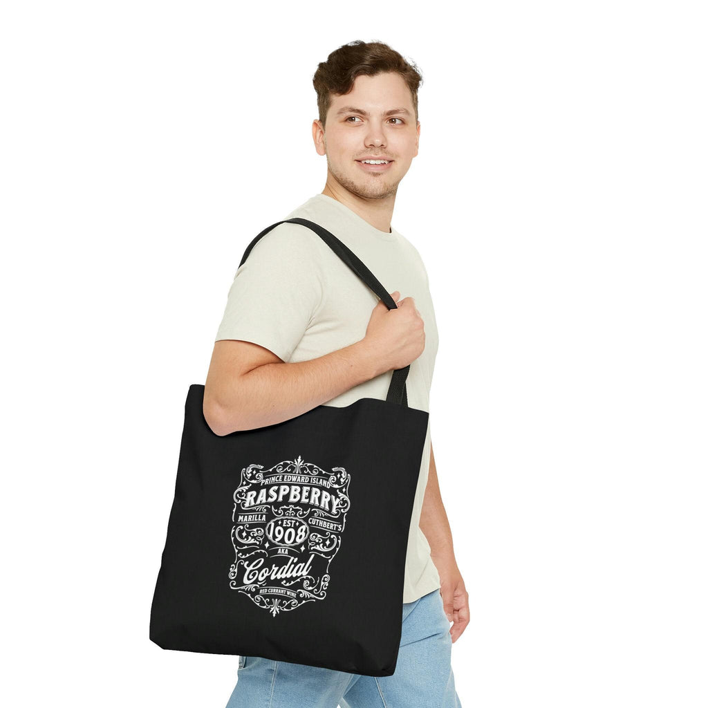 Anne of Green Gables Raspberry Cordial Reader Tote Bag, Teacher Tote Bag Gift, Dark Academia Book Bag, Anne of Green Gables Gifts, Booktok