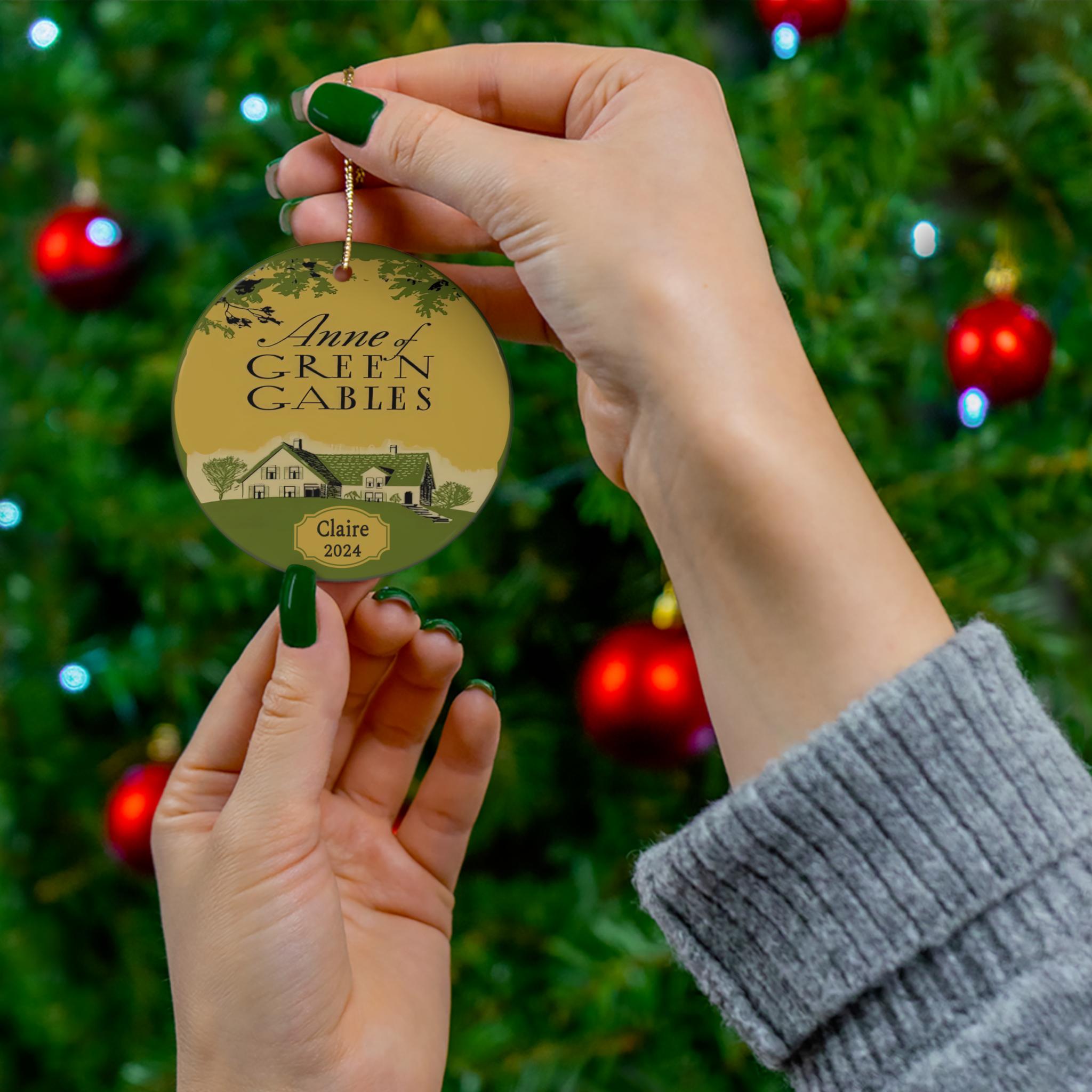 Personalized Anne of Green Gables Ornament Ceramic, L.M. Montgomery Best Friend Quote Ornament, Anne Shirley Gift for Book Club Friendship