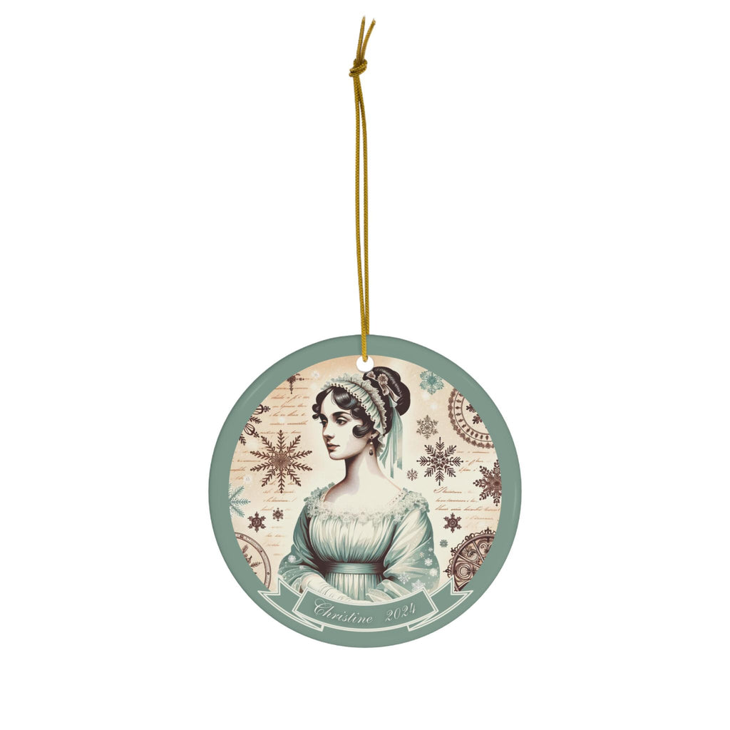 Personalized Jane Austen Gifts 2025 Book Ornament, Custom Sense & Sensibility Bookish Ornament, Book Club Ornament With Jane Austen Quote