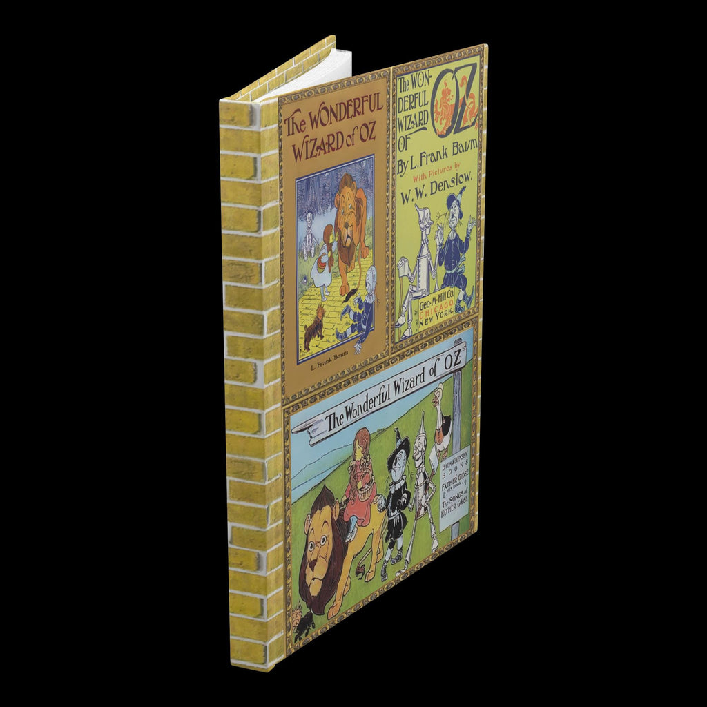 The Wonderful Wizard of Oz Hardcover Notebook Featuring Classic Oz Book Covers, Retro Dorothy and Glinda Oz Journal Present for Teen