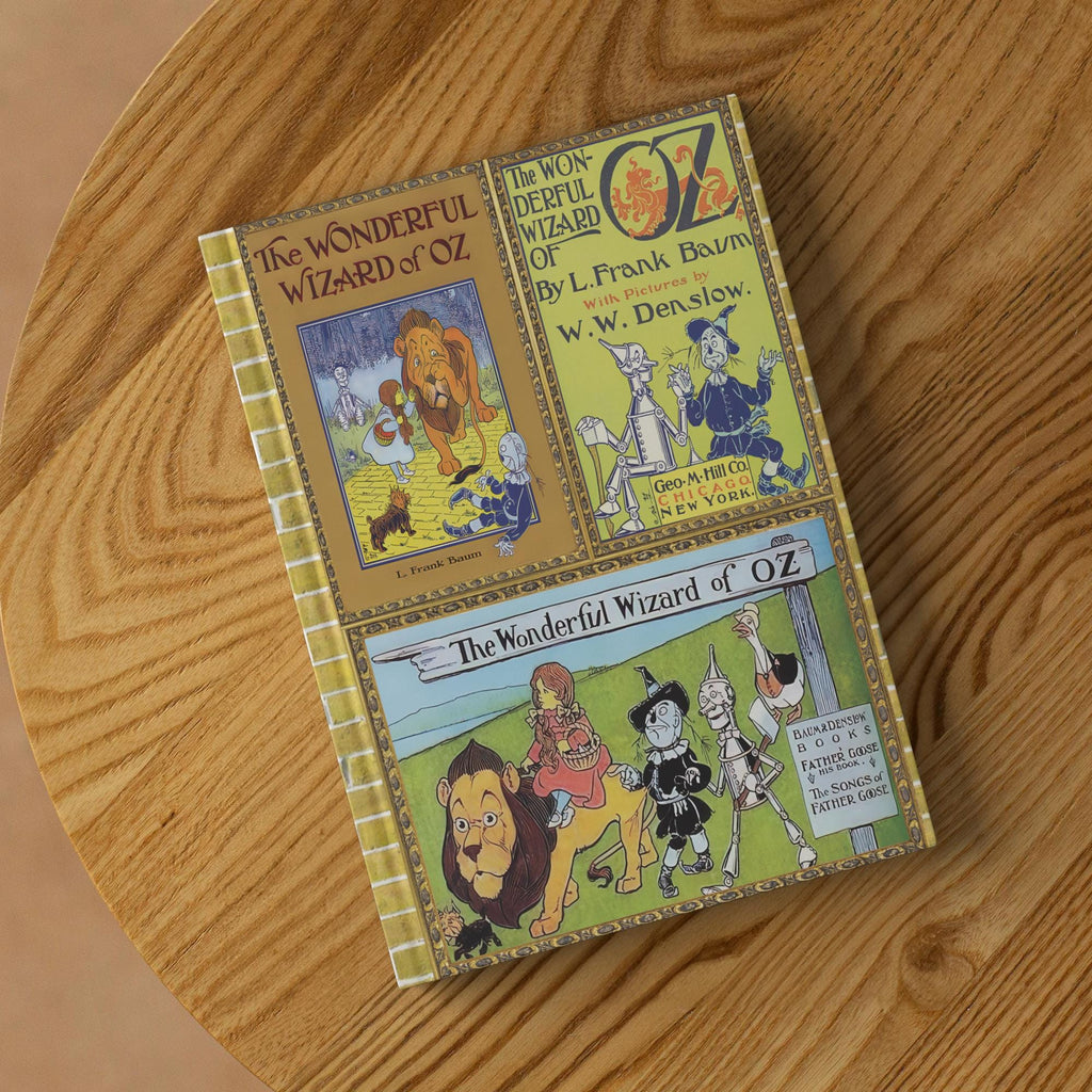 The Wonderful Wizard of Oz Hardcover Notebook Featuring Classic Oz Book Covers, Retro Dorothy and Glinda Oz Journal Present for Teen