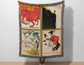 Reading Blanket for Bibliophile Bookworms Book Lover, English Teacher Professor Librarian Gift, Catcher in the Rye JD Salinger Literary Gift