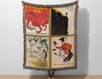 Reading Blanket for Bibliophile Bookworms Book Lover, English Teacher Professor Librarian Gift, Catcher in the Rye JD Salinger Literary Gift