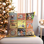 Wonderful Wizard of Oz Classic Book Covers Faux Suede Pillowcase Gift Featuring Glinda Emerald City Dorothy Scarecrow Tinman, Oz Movie Gift
