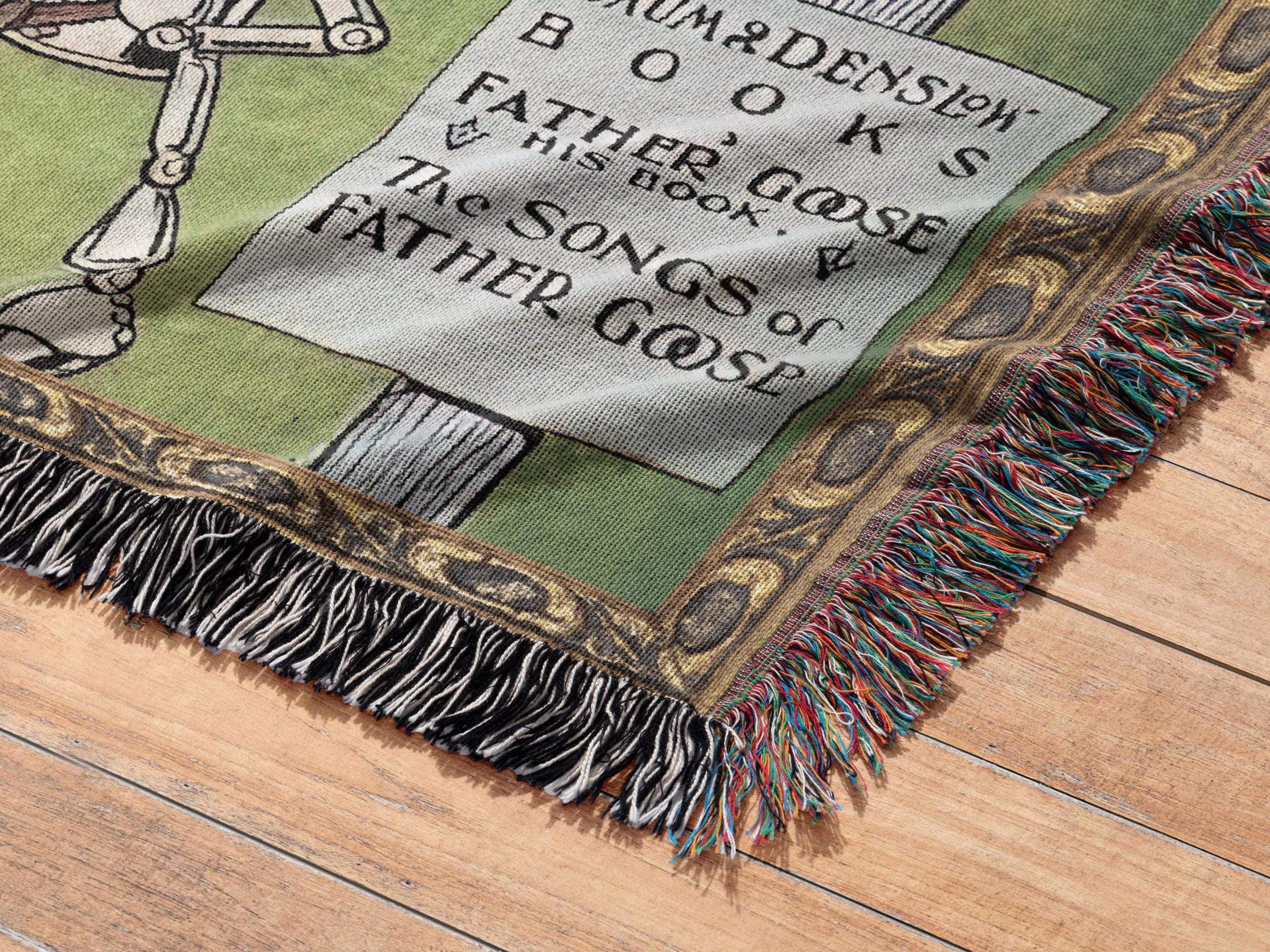 Wonderful Wizard of Oz Vintage Book Covers Woven Blanket Gift, Classic Wizard of Oz Tapestry, Retro Oz Movie Fans Blanket Present