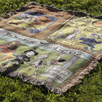 Wonderful Wizard of Oz Vintage Book Covers Woven Blanket Gift, Classic Wizard of Oz Tapestry, Retro Oz Movie Fans Blanket Present