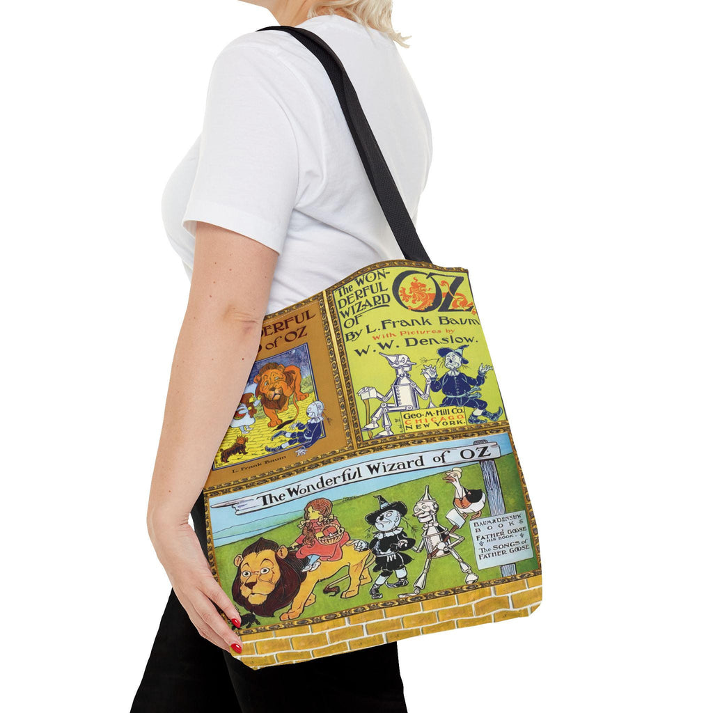 Wonderful Wizard of Oz Tote Bag Featuring Classic Oz Book Covers, Retro Oz Movie Fans Present, Gift for Glinda Wicked Witch Lover