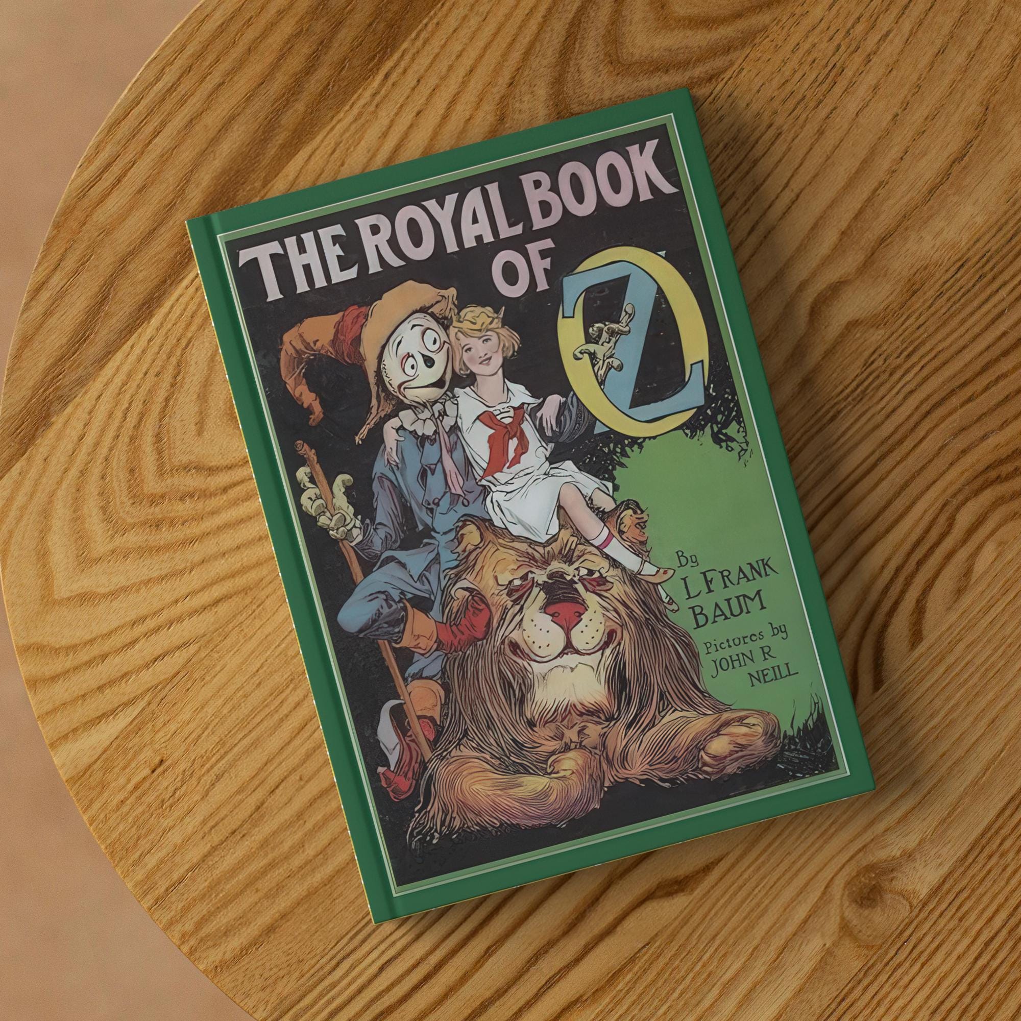 The Wonderful Wizard of Oz Hardcover Notebook Featuring Classic Oz Book Covers, Retro Dorothy Scarecrow Lion Oz Journal
