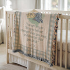Classic Winnie the Pooh Woven Blanket, Vintage Pooh Bear Nursery Blanket, AA Milne Quote Braver Than You Believe Throw Blanket, Bookish Gift
