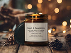 Jane Austen Candle 4 & 9 13oz Size Sense and Sensibility Funny Janeite Jar Candle, Punny Literary Book Lover Gift, Bookish Reader Present