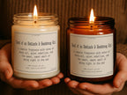 Jane Austen Candle Obstinate Headstrong Girl, 4 oz & 9 oz Funny Janeite Jar Candle, Punny Literary Book Lover Gift, Bookish Reader Present