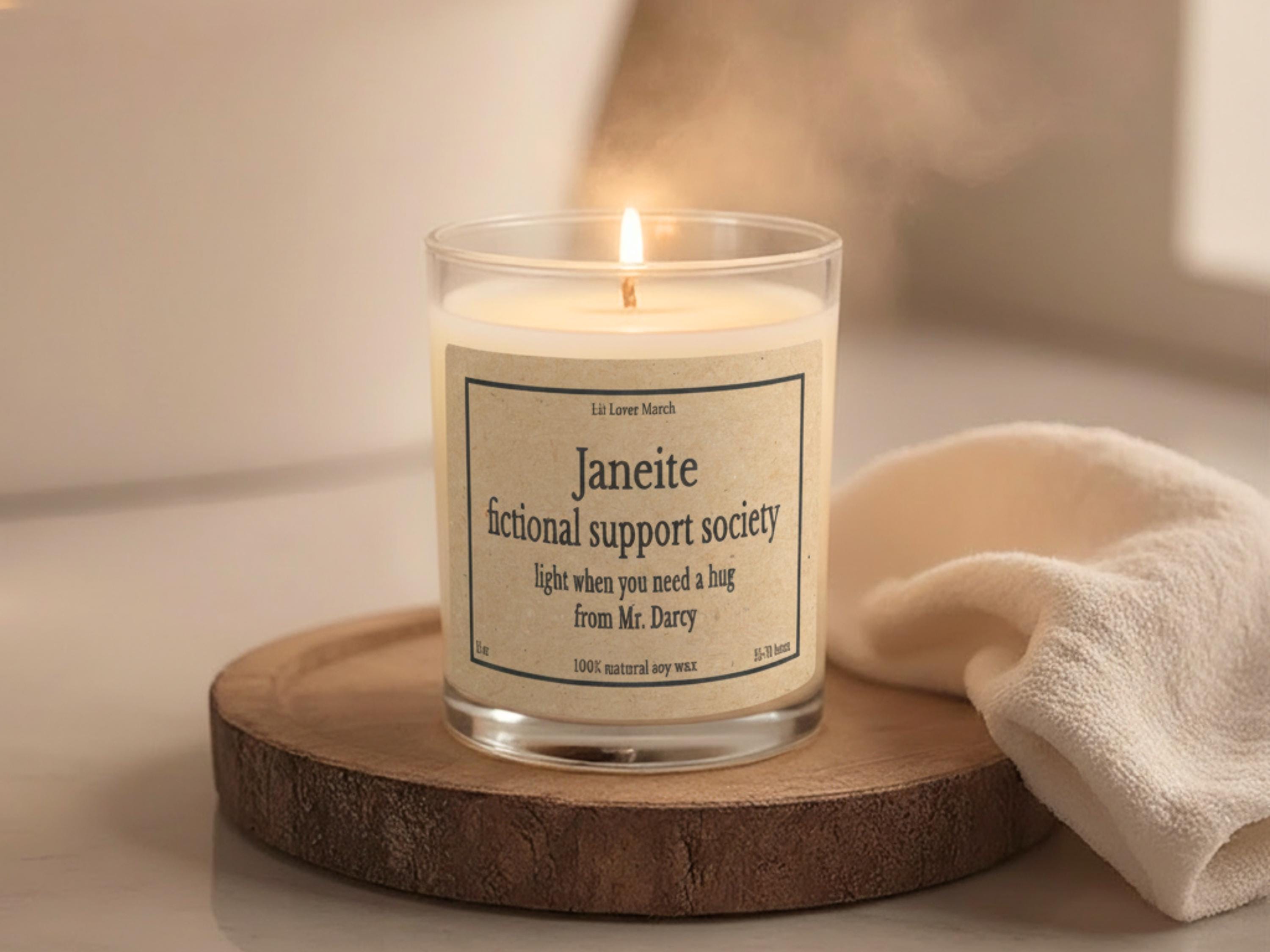 Jane Austen Comfort Characters Care Package, Janeite Hug in a Box Cozy Blanket Mug and Candle Gift Box for Book Lovers Classic Lit Readers