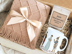Jane Austen Care Package, Janeite Gift, Light When You Need a Hug from Mr. Darcy Gift Set, Pride Prejudice Blanket Candle & Mug