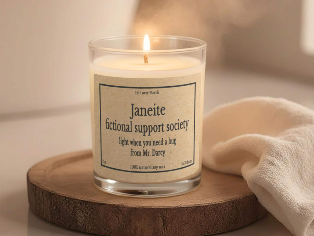 Jane Austen Comfort Characters Care Package, Janeite Hug in a Box Cozy Blanket Mug Candle Hygge Gift Box for Mr Darcy Pride Prejudice Reader